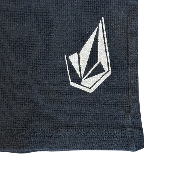 Vintage 2000s Volcom Thermal Graphic Print Long Sleeve Tee Black Men’s Medium - Picture 4 of 5